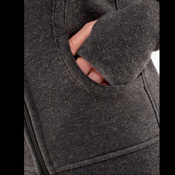 Lululemon Vintage Rare Scuba Hoodie CIRCA 2011 Heathered Black Sz.8 - Picture 4 of 8